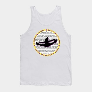 Cheer yellow purple Tank Top